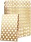 Gift Boxes for Clothes 14.5x9.5x2 Inches, Shirt Gift Boxes, Large Gold Gift Boxes with Lids (Pack of 12: Polka Dots, Stars, Stripes, Cubes)
